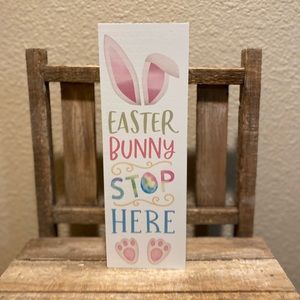 Easter Bunny Stops Here Sign, Easter Bunny Ears & Easter Bunny Feet, Easter Sign